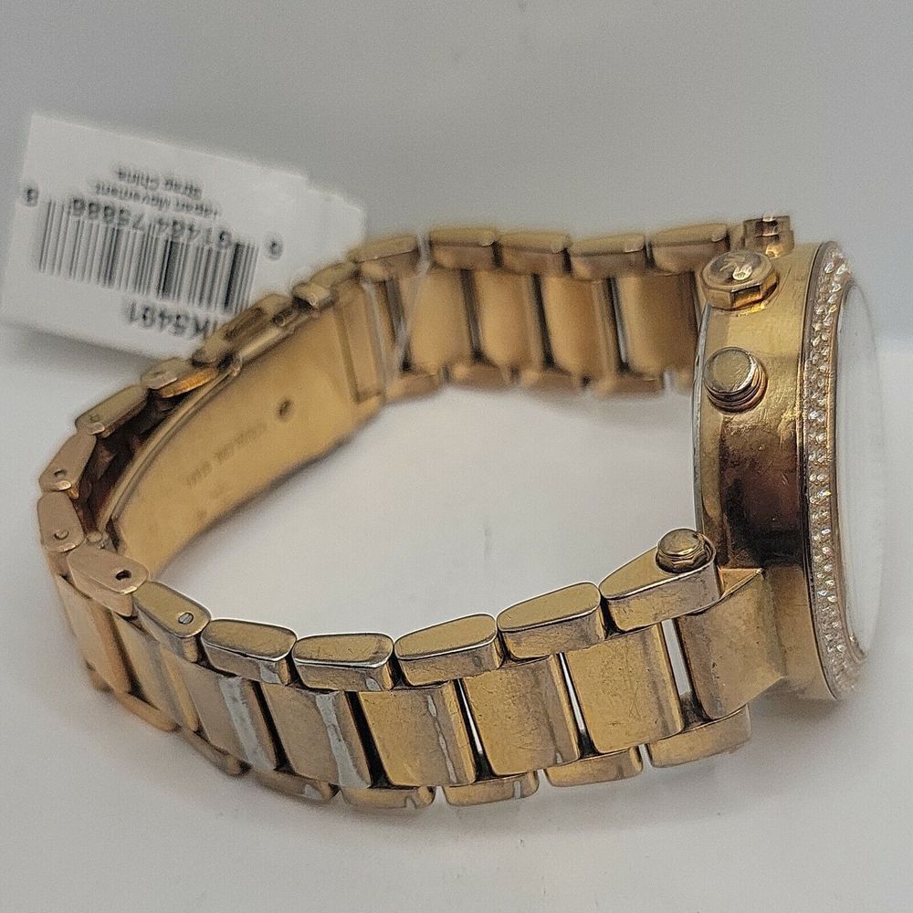 Michael Kors MK5491 Women's Stainless Steel Analog White Dial Quartz Watch BC625 - Picture 9 of 10